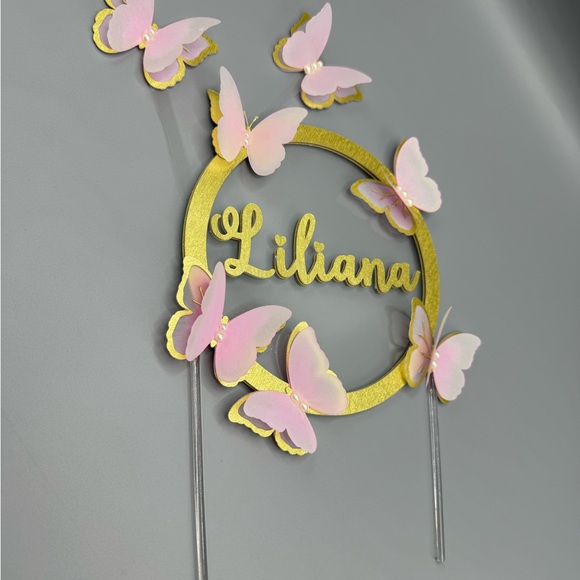 Cute Butterfly boho  cake topper - Picture 11 of 12